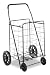 Whitmor 6307-1729-BLK Rolling Utility Cart, Black