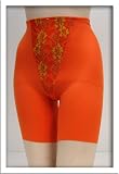 Venus Orange Satin Seamless Girdle Shaper #3163