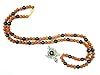 Shani Saturn Rudraksha Mala Meditation Healing Prayer Beads 108+1 with Yantra Pendant