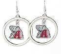 Alabama Crimson Tide Elephant - NCAA Floating Logo Hoop Earrings