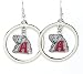 Alabama Crimson Tide - NCAA Floating Logo Hoop Earrings