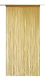 Fadenvorhang Fadenstore Vorhang BEIGE 2,30m x 1m