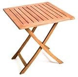 Klapptisch aus FSC-zertifiziertem Eukalyptus Hartholz, Oberfl�che ge�lt,  70x70cm