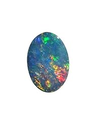 O&G Australia Natural Opal Doublet Gemstone, 5x7mm (0.5cttw)