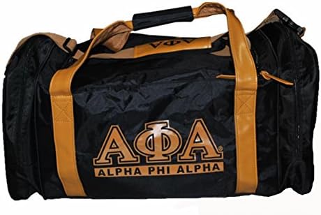 Alpha Phi Alpha Fraternity Men's Duffel Bag Black/Gold