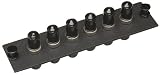 Allen Tel Products GBST-6SM Single Mode Zirconium Ceramic Sleeve, Fiber Optic Loaded Mounting Panel ST Adapter, 6-Pack