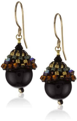 Miguel Ases Onyx and 14k Gold Filled Ball Drop Earrings Miguel Ases Onyx and 14k Gold Filled Ball Drop Earrings
