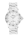 s.Oliver Unisex-Armbanduhr Medium Size Silikon weiß SO-2291-PQ