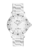 s.Oliver Unisex-Armbanduhr Medium Size Silikon weiß SO-2291-PQ