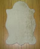 Faux Animal Skin Hide Rug 3' x 5' (WHITE)