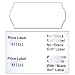 Avery Blackout Labels Price Gun 2 Line 16x26mm 1200 Per Roll