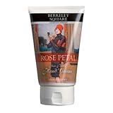 Berkeley Square Cosmetics Company Rose Petal Scented Shea Butter Hand Cream, 4-Fluid Ounce