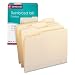 Smead 1/3-Cut Assorted Position File Folders, Reinforced Tab, 11 Point, Letter Size, Manila, 100 Per Box (10334)