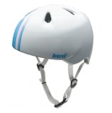 Bern 2012 Junior Girls Nina Summer Bicycle Helmet (Gloss White w/Visor - XS/S)