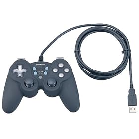 �o�b�t�@���[�R�N���T�v���C BUFFALO USB�Q�[���p�b�h 12�{�^�� �A�i���O�f�W�^���Ή� �u���b�N BGCUCF1201BKA