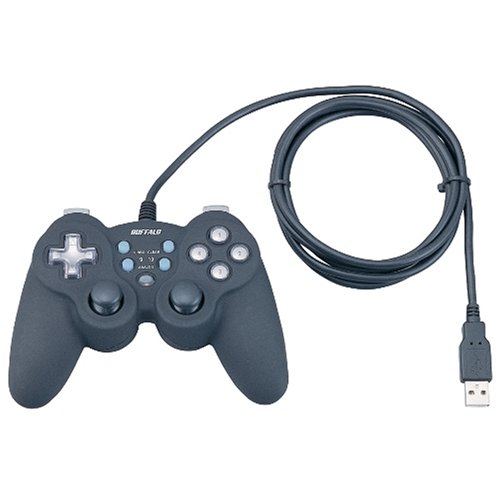 �o�b�t�@���[�R�N���T�v���C BUFFALO USB�Q�[���p�b�h 12�{�^�� �A�i���O�f�W�^���Ή� �u���b�N BGCUCF1201BKA