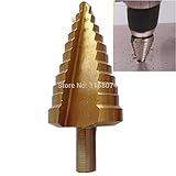 1/4-1-3/8 '10 サイズ hss ステップ コーン ドリル チタン ビット セット穴カッター リーマー counterbore フィット鋼木材金属プラスチック鉄プレート