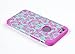 iPhone 6, DandyCase 2in1 Hybrid High Impact Hard Sea Green Flower Pattern + Pink Silicone Case Cover for Apple iPhone 6 (4.7