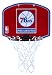 Spalding NBA Philadelphia 76ers Mini Hoop Set