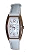 Coach Francine Oblong Copper with White Leather Strap Wrist Watch