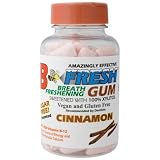 B Fresh Sugar Free Cinnamon Gum 100% Xylitol, 0.8-Ounce (Pack of 12)