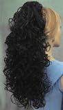 MIRAGE Clip On Curly Hairpiece Wig #1 JET BLACK by FOREVER YOUNG