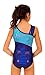 TumbleWear Girl's Morgan Purple/Turquoise Tigress Leotard