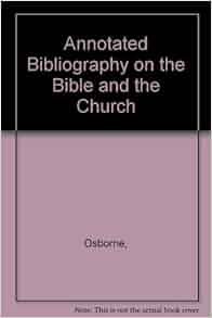 Annotated bibliography bible picture