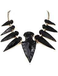Charles Albert Obsidian Arrowhead Necklace