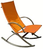 Schaukelstuhl silber/orange