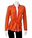 Ferragamo Womens Long Sleeve Salmon Knit Sweater in Large