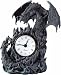 Fighting Dragons Clock - Collectible Figurine Statue Figure Sculpture