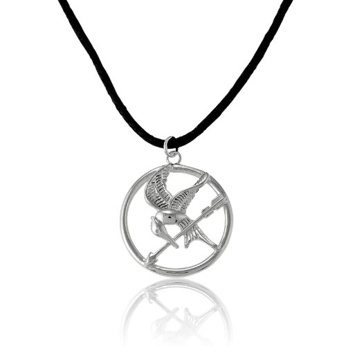 Sterling Silver Movie Inspired Bird Pendant on 18" Black Cord