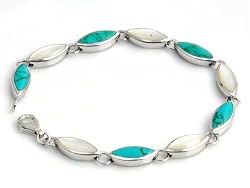 Silver Stone Bracelet, Size: 7" Toggle Clasp