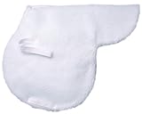 Fleece English Saddle Pad - Forward Seat - White