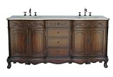 2896-DM-72 Double Buckingham Bathroom Sink Vanity