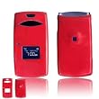 SOLID RED SNAP-ON COVER HARD CASE PROTECTOR for SANYO 3800 KATANA LX [Beyond Cell Packaging]