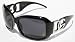 Womens Designer Sunglasses Shades Black Frame Smoke Lens Block 100% UVB UVA