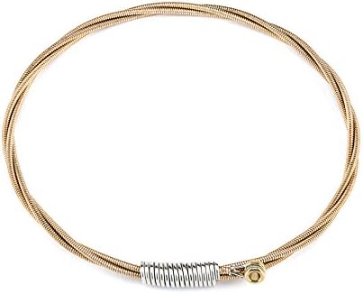Rock Recycled Guitar String Bracelet: Silver (9)