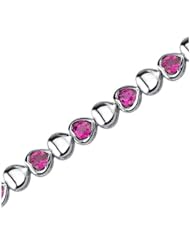 Blue Pearls - Bracelet Hearts Ruby - APR 1013 P