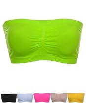 Seamless Tube Bra Top in Many Colors