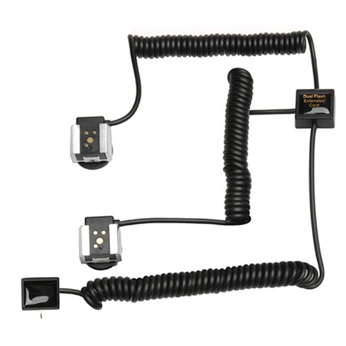 Adorama Dual Off-Camera eTTL2 Flash Sync Cord for Canon EOS Cameras