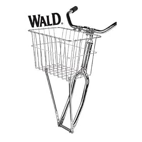 Wald 135 Front Grocery Bicycle Basket (14.5 x 9.5 x 9, White)