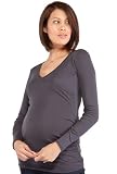 Michael Stars Maternity 1x1 Slub Surplice Top