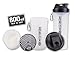 Smartshake XL 800ml Drinks Bottle and Shaker with Storage Compartment - Black Lid Edition