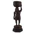 Human Figurine Wood Standing Sculpture 11 x 3.75 inches (wsculp062)