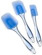 Wilton 570-1121 Easy Flex 3-Piece Silicone Spatula Set, Blue