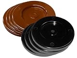 Shuffleboard Replacement Discs Set- 4 Red & 4 Black