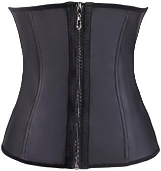 DORA'S SECRET High Elasticity Waist Slimming Zip Corset Top Size M Brown