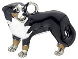 Bernese Mountain Dog Enamel Keychain